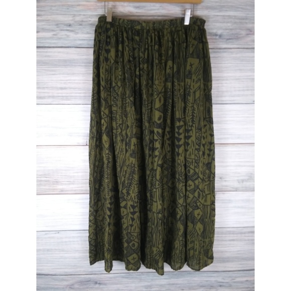 Eddie Bauer Dresses & Skirts - EDDIE BAUER Cotton Rayon Blend Ethnic Print SkirtL